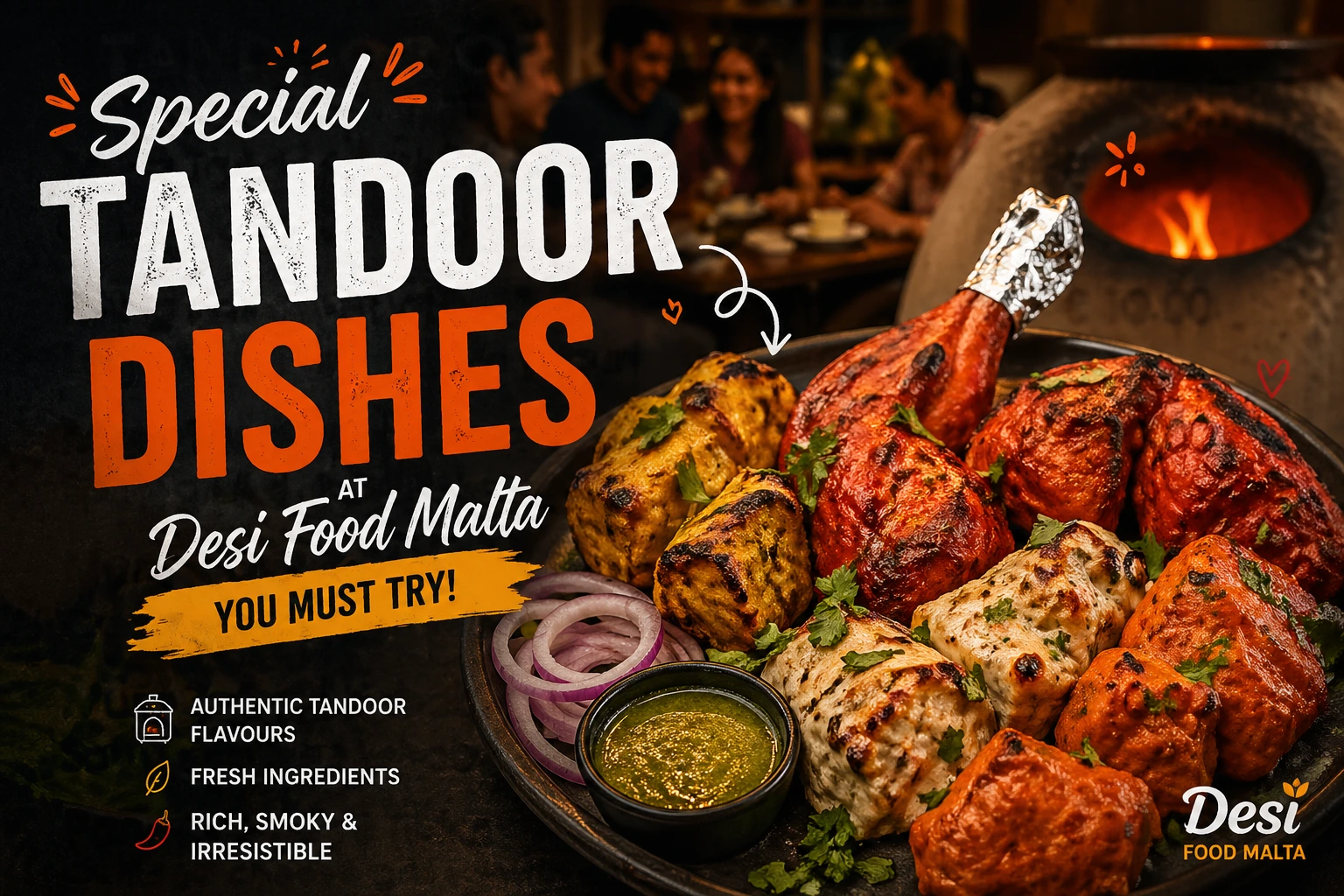 Special Tandoor Dishes at Desi Food Malta You Must Try